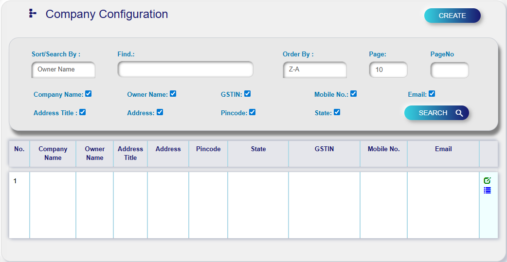 Company Configurations